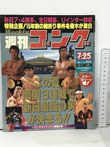 3 週刊ゴング 1991.7.25 No.369 日本スポーツ出版社 プロレス 長州力 藤波辰爾 蝶野正洋 武藤敬司 橋本真也