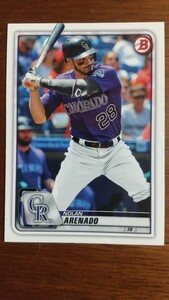 Topps 2020年 Bowman 33 Nolan Arenado コロラドロッキーズ