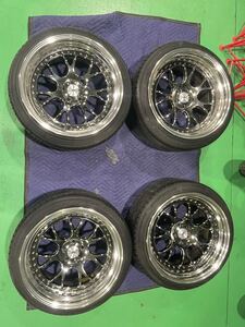 美品　SSR MS3 18インチ　10J +24 5穴　深リム　PCD100 カスタムサイズ　プリウス　86 BRZ フォレスター　インプレッサ　ホイール 5H