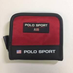 ポロスポーツ POLO SPORT ラルフローレン ファスナー付き 財布 レッド