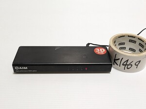 AIM エイム　HDMI SPLITTER スプリッタ　HDMI 分配器　1 in / 4 out　AVS-PR104 　4K対応　電源ケーブル付き　動作確認済み