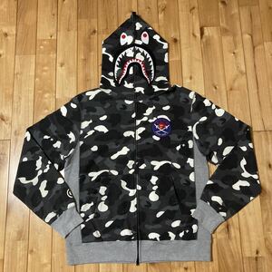 ★蓄光★ XXL city camo シャーク パーカー shark full zip hoodie a bathing ape bape エイプ ベイプ アベイシングエイプ 迷彩 2XL 9085