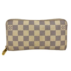 Louis Vuitton ルイヴィトン N60019 ダミエ アズール ジッピーウォレット ラウンドファスナー 長財布 ホワイト メンズ【中古】