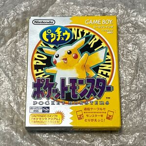 〈箱説マップ付属・動作確認済み〉 GB ゲームボーイ ポケットモンスターピカチュウ イエロー GAMEBOY Pokemon Pikachu 初期 初代