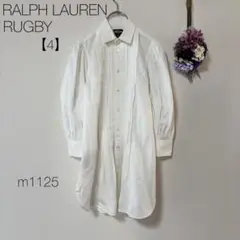 RALPH LAUREN RUGBY 【L】ピンタックブラウス　白シャツ　長袖