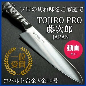 包丁 牛刀 210mm 藤次郎 プロ ステンレス V金10号 オールステンレス TOJIRO PRO 日本製 F-889 プロ仕様