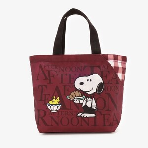 【新品】アフタヌーンティー　PEANUTS　スヌーピー　オラフ　スリットポケット付き　ロゴバッグSS　AfternoonTea