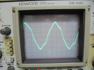 KENWOOD CS-1021 本体　PC-30低容量プローブ 2本／通電テスト済み（20MHｚ オシロスコープ）