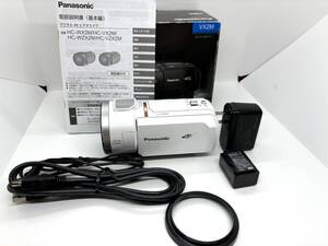 ☆ほぼ新品☆PANASONIC パナソニック　HC-VX2M ホワイト　デジタルビデオカメラ　#3050###