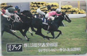☆309・テレカ・競馬・競馬ブック・112回天皇賞()・・サクラチトセオー・写真参照