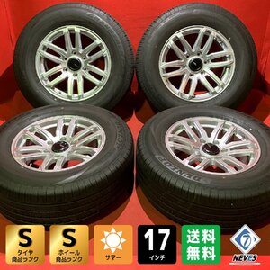 【送料無料】中古 INTER MILANO MUD BAHN XR-620 265/65R17 17x7.5+25 139.7-6H プラド、サーフ等 タイヤ＆ホイール４本SET【55584320】