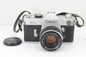 【適格請求書発行】ジャンク品 Canon キヤノン FX + FL50mm F1.8 フィルム一眼レフカメラ【アルプスカメラ】240112n