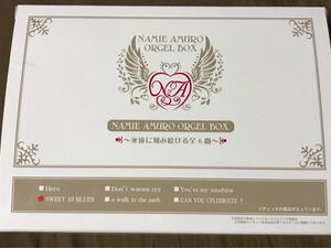 数量2！安室奈美恵 オルゴール ボックス NAMIE AMURO ORGEL BOX ～永遠に刻み続ける全6曲～ SWEET 19 BLUES 単品 定形外290円