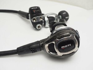 USED MARES マレス MR52 CARBON カーボン レギュレ-ター メッシュホース 動作確認済 レギュレーター ランク:A ダイビング用品 [1T-60349]