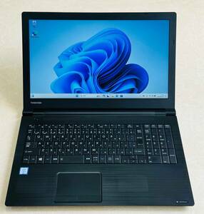 状態良 15.6型 東芝 dynabook B65/J ★ 爆速 第7世代 Core i3-7100U メモリ8GB SSD 256GB マルチ Windows11 office2019