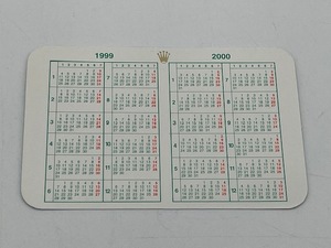 ROLEX ロレックス　本物　1999年～2000年用　P番　カレンダー