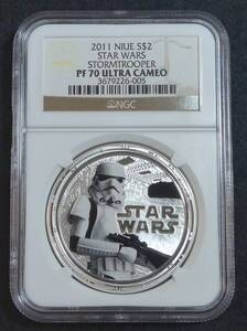 ☆★NIUE スターウォーズ 2Dollars 銀貨 NGC PF70 STORMTROOPER★☆