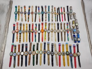 #2289 SWATCH スウォッチ 腕時計 大量おまとめ 計65点 SCUBA 200/chronoなど お宝さがし クオーツ メンズ レディース