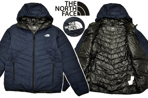 A-4755★THE NORTH FACE ザ ノースフェイス NY81401 PERTEX★アウトドア ネイビー 軽量ライトダウン ジャケット パーカー ジャンパー Ｍ