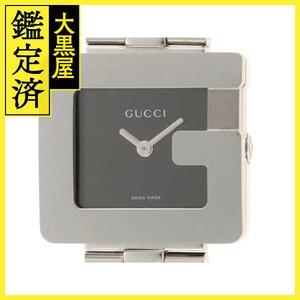 GUCCI 　グッチ　 Gスクエア　ブラック文字盤 　ステンレス 　クオーツ　3600L 　【436】　2148103642616