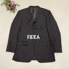 FIERA ジャケット　グレー　ストライプ　メンズ　日本製　フォーマル　JKT