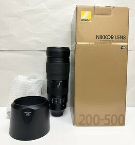 【DK 0916.4-752】1円～ Nikon NIKKOR LENS AF-S 200-500mm f/5.6E ED VR 望遠レンズ 箱/付属品有 カメラ レンズ ニコン 現状品