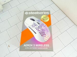 SteelSeries Aerox 3 Snow Wireless ワイヤレス ゲーミングマウス 無線 超軽量 美品　m