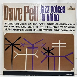 ●即決LP Dave Pell / Jazz Voices in Video Lrp3321 j38256 米オリジナル・プロモ Mono デイヴ・ペル