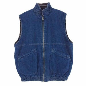 TENDERLOIN テンダーロイン DENIM BLANKET RIVERSIBLE VEST デニム ブランケット リバーシブル ベスト M【中古】