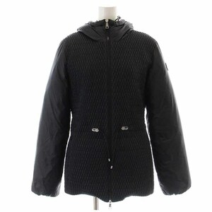 モンクレール MONCLER 22AW CESTREDE ダウンジャケット ハイネック ジップアップ フード 1 M 黒 ブラック /YI28 レディース