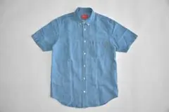 Supreme Linen Denim S/S Shirt Light Blue