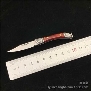 赤 アウトドア 折りたたみナイフ 小型ミニ折り畳みナイフ 釣り キャンプ コレクションに最適 119