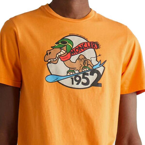 Sサイズ　モンクレール ジーニアス 1952 Tシャツ ラクダ　オレンジ 新品 MONCLER GENIUS T-SHIRT SAND BOAR パッチ 正規品 本物 