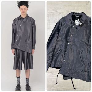 22ss 2022 新品 BLACK COMME des GARCONS ブラック コム デ ギャルソン ねじれ コーチ ジャケット COACH JACKET サイズ L 定価90.200円 611