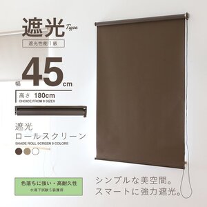 訳あり カーテン　ロールスクリーン45cm 同じ色２本　超お得　セット###訳小Rスクリーン45X2本同色###