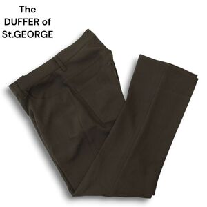 23AW★ The DUFFER of St.GEORGE ダファー 通年 ストレッチ フレア スラックス パンツ Sz.S　メンズ 茶色　A4B04860_9#R