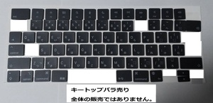 Macbook Pro Air A2442 A2485 A2779 A2780 A2681 キーボード キートップ キーキャップ ボタンバラ売り 修理パーツ 送料無料 2