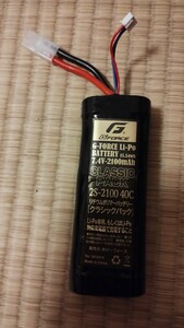 Gフォース クラシックパック　2S-2100mAh リポバッテリー　数回使用　美品　Gforce GFG015