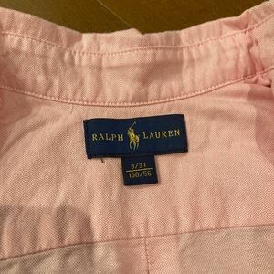 未使用品☆ラルフローレン/RALPH LAUREN★ボタンダウン コットン シャツ キッズ3/3T 100/56☆