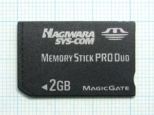 ★HAGIWARA SYS-COM メモリースティック PRODuo ２GB 中古★送料８５円・１８５円