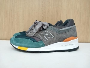 new balance ニューバランス M997NM スニーカー USA製 24 グリーン グレー 通年