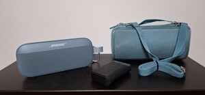 ☆美品 Bose SoundLink Flex Bluetooth スピーカー ストーンブルー おまけ付 即決時さらにおまけ付送料込☆BOSE ボーズ