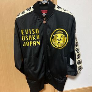 エヴィス　 EVISU 袖ライン 家紋 戎様 ゴールド刺繍 トラックジャケット ジャージ 40 