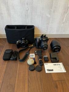 ニコン Nikon D600 AF-S DX NIKKOR18-55mm AF-S NIKKOR24-70mm MB-D14バッテリーパック 替電池 充電器　Nikon D70本体 【6230～6233】