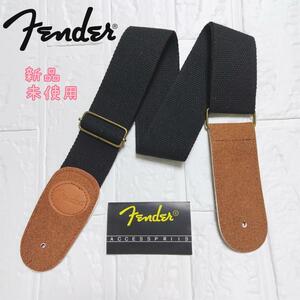 【未使用】Fender フェンダー ギター　ベース ストラップ 黒