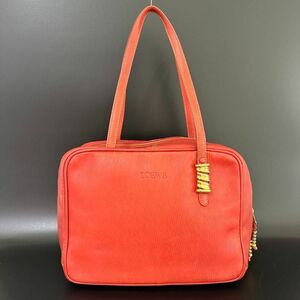 ロエベ LOEWE ショルダーバッグ 肩掛け ベラスケス オレンジ レザー 1-29003