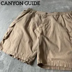 【CANYON GUIDE】カーゴショーツ ハーフパンツ L 人気 薄ブラウン