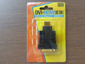 ELECOM　DVI（24pinメス）→HDMI（オス）変換アダプタ　AD-DTH