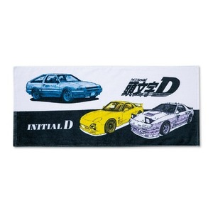 頭文字D フェイスタオル AE86 RX-7 FD3S FC3S しまむら●イニシャルD 藤原拓海 高橋啓介 高橋涼介 車 タオル マフラータオル イニD グッズ