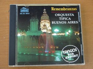 CD ORQUESTA TIPICA BUENOS AIRES REMEMBRANZAS 中古品